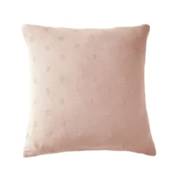 Taie d'oreiller brodée double gaze de coton