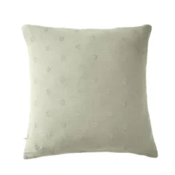 Taie d'oreiller brodée double gaze de coton