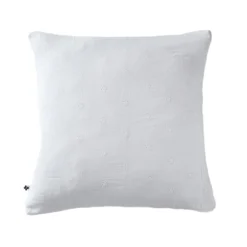Taie d'oreiller brodée double gaze de coton