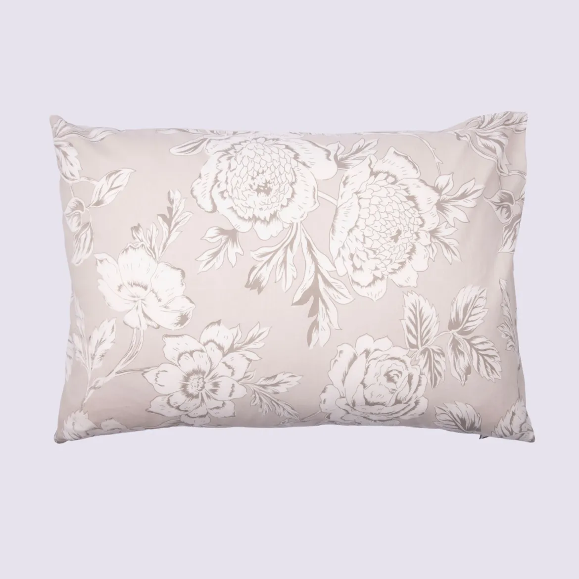 Taie d'oreiller coton à fleurs Terre de Nuit Bucolique