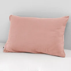 Taie d'oreiller double gaze de coton