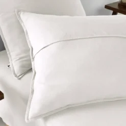 Taie d'oreiller flanelle blanc