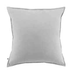 Taie d'oreiller flanelle gris