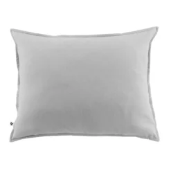 Taie d'oreiller flanelle gris