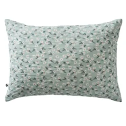 Taie d'oreiller gaze de coton imprimé floral