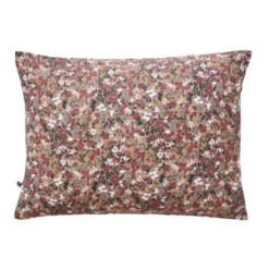 Taie d'oreiller gaze de coton imprimé floral