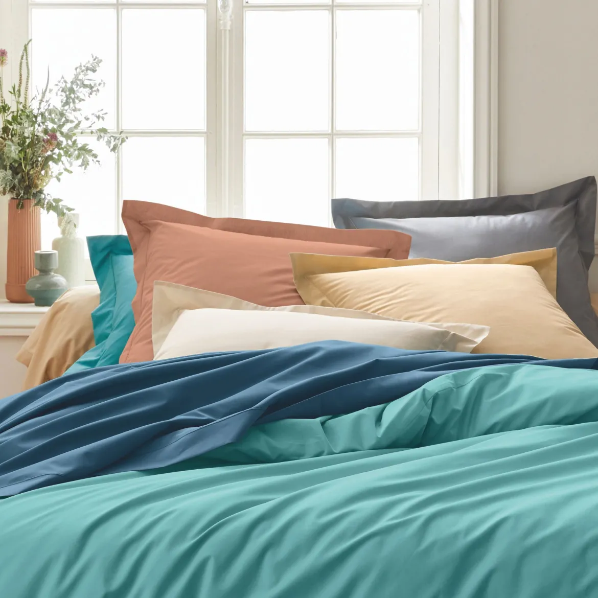 Taie d'oreiller 100% percale - Tradilinge