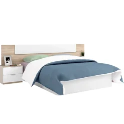 Tête de lit avec 2 chevets amovibles et 2 tiroirs - TL81016