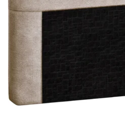 Tête de lit déco aspect quadrillé beige