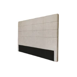 Tête de lit déco aspect quadrillé beige
