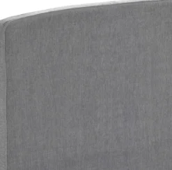 Tête de lit déco galbée chenillé gris cendré - Epeda