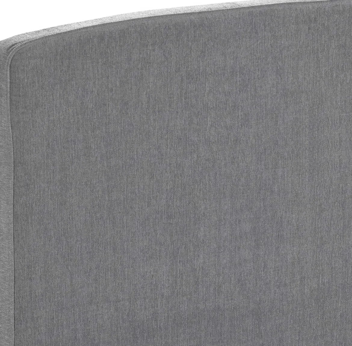 Tête de lit déco galbée chenillé gris cendré - Epeda
