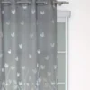 Voilage tulipe gris 140x240