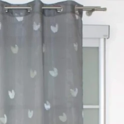 Voilage tulipe gris 140x240